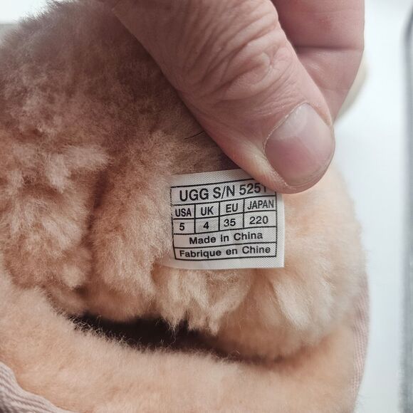 UGG Australia Bailey Bow II Pink Suede Shearling Line Boots Size US 5 - Picture 13 of 14